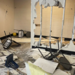 One week before it reopens, the Edmonton Community League Hall is vandalized a second time.
